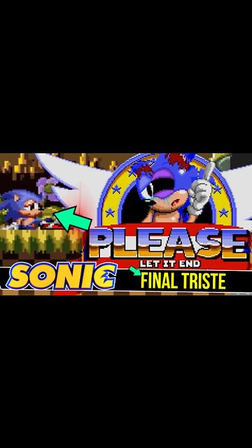 FINAL Triste do SONIC 1 do mega drive | SONIC Endless #shorts