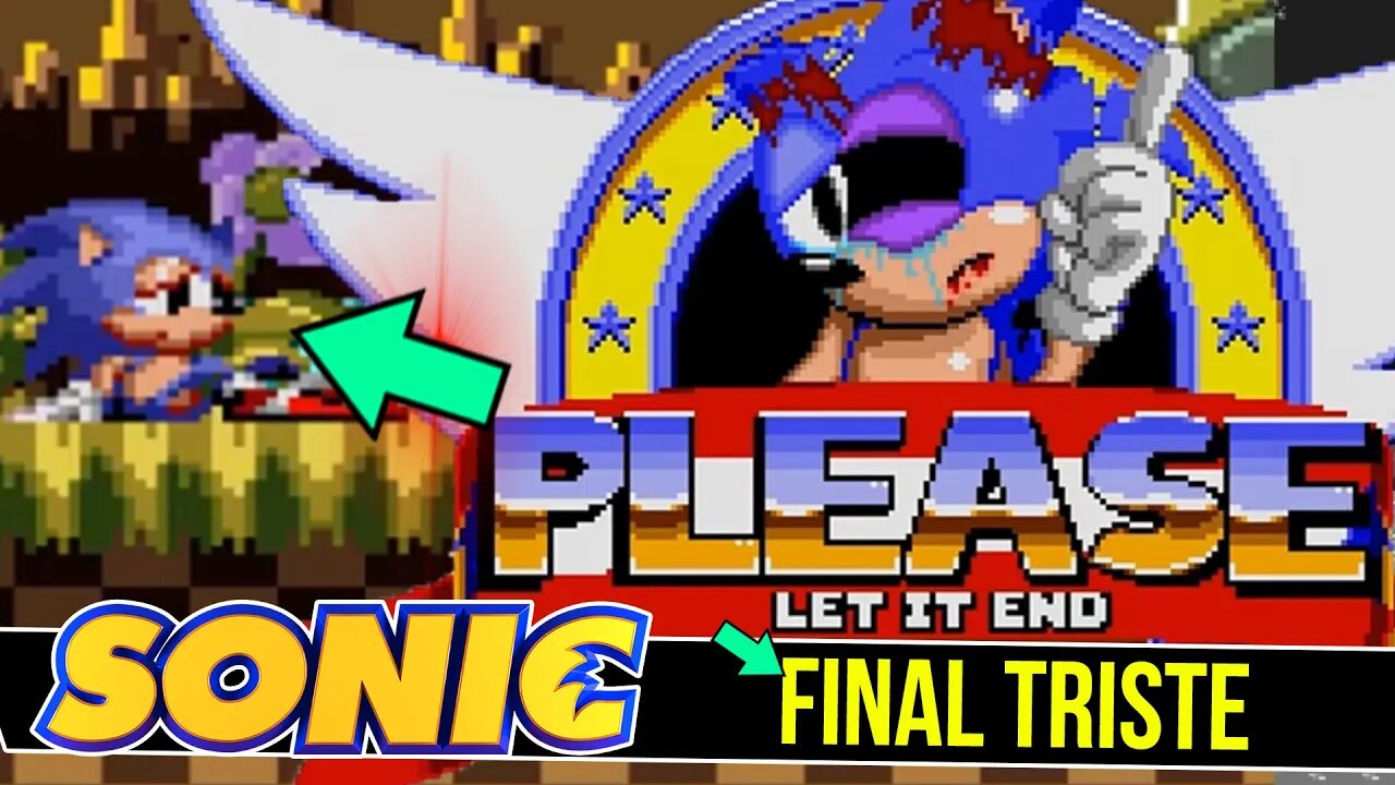 FINAL Triste do SONIC 1 do mega drive | SONIC Endless #shorts