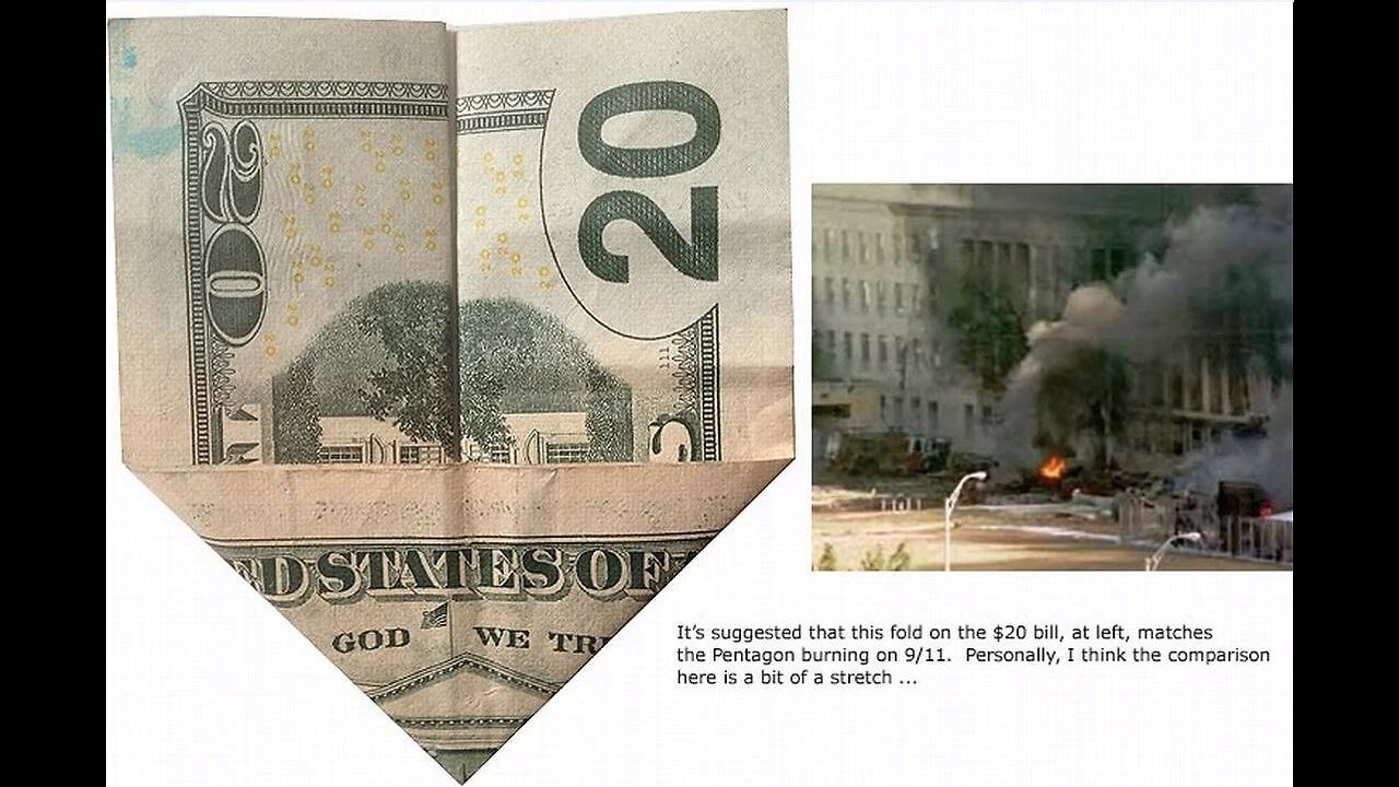 US $100 Bill Shows Nuclear Tsunami/Tidal Wave Hitting City