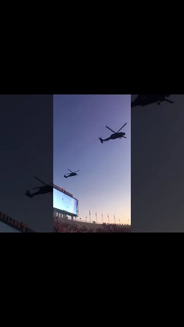 BlackHawks over Neyland 🏟 Stadium, Knoxville Tennessee! #shorts
