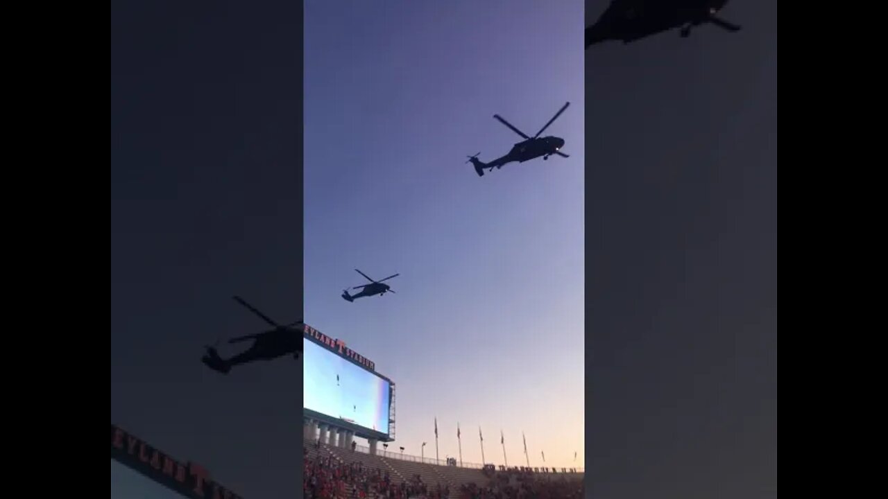 BlackHawks over Neyland 🏟 Stadium, Knoxville Tennessee! #shorts