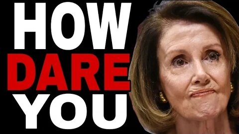 NANCY PELOSI FURIOUS THAT CALIFORNIA HIGHWAY PATROL RELEASED HER HUSBAND ARREST VIDEO
