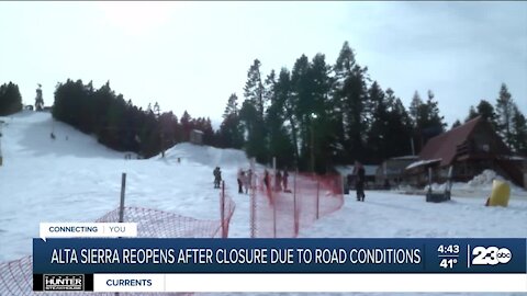 Alta Sierra re-opens after closure due to road conditions