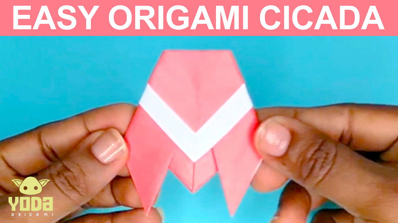 How To Make an Origami Cicada - Easy And Step By Step Tutorial