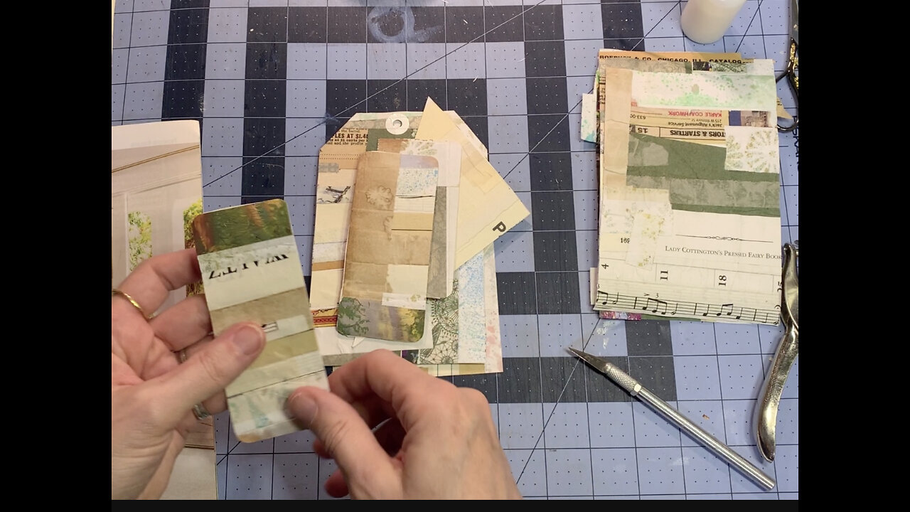 Episode 140 - Junk Journal with Daffodils Galleria - Master Board Cut Up for Mass Making!