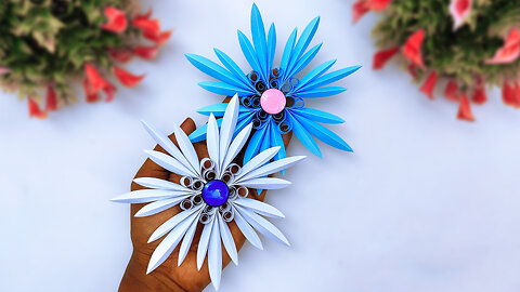 How to make 3D paper snowflake || Handmade home decorations idea