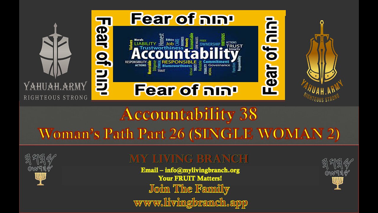 03-31-2024 Accountability Part 38 Woman's Path Single Woman Part Two