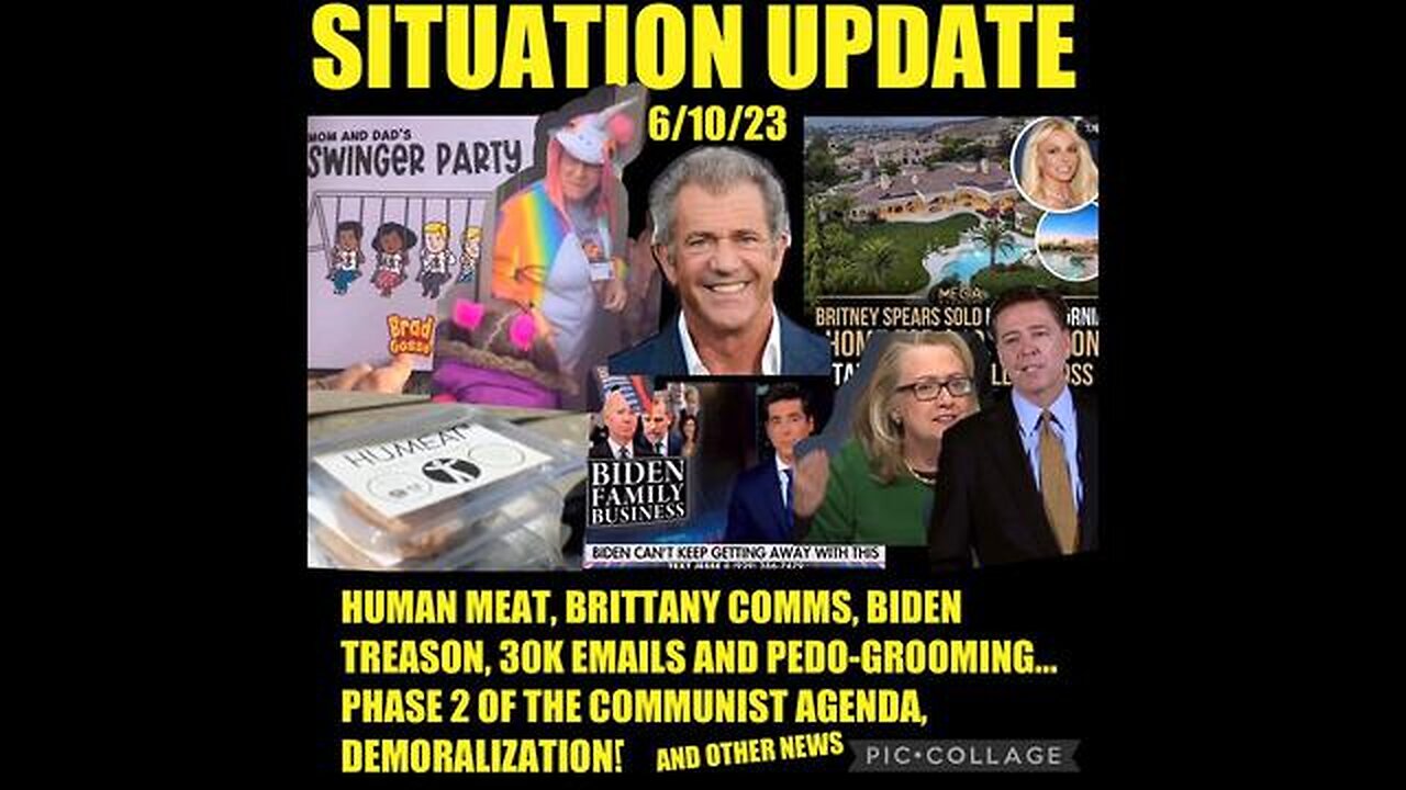 SITUATION UPDATE: BIDEN TREASON! 30K EMAILS! PEDO GROOMING! HUMAN MEAT! BRITTANY COMMS!