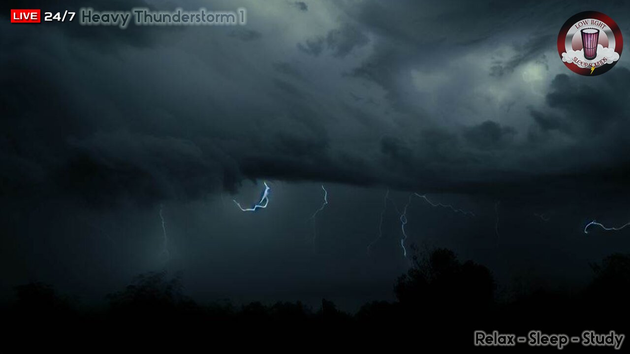 🌩️⚡ Heavy Thunderstorm: Epic Sounds of Nature for Deep Relaxation, Sleep, and Mindful Tranquility