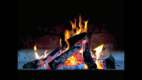 CRACKLING FIREPLACE IN 4K