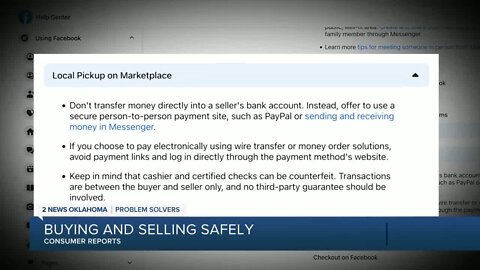 Consumer Reports: Facebook Marketplace, local buy, sell safety