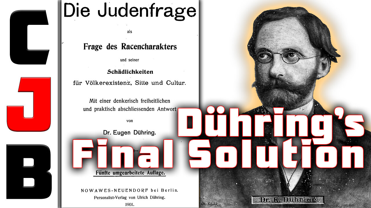 Eugen Karl Dühring's Final Solution Before Hitler