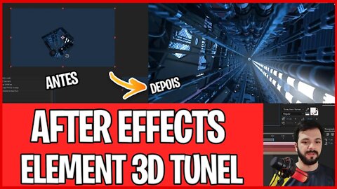 Tunel 3D totalmente feito no Adobe After Effects -