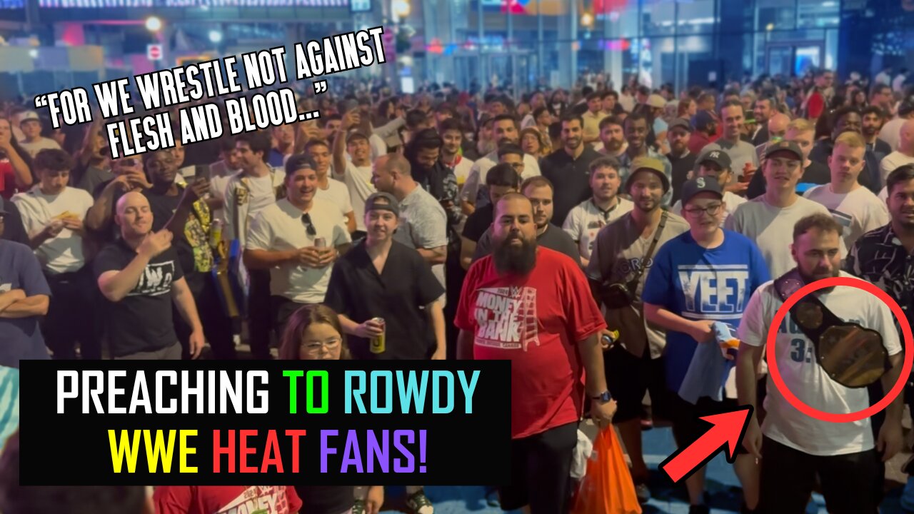 PREACHING TO ROWDY WWE HEAT FANS (The devils clearly manifested themselves in them…)