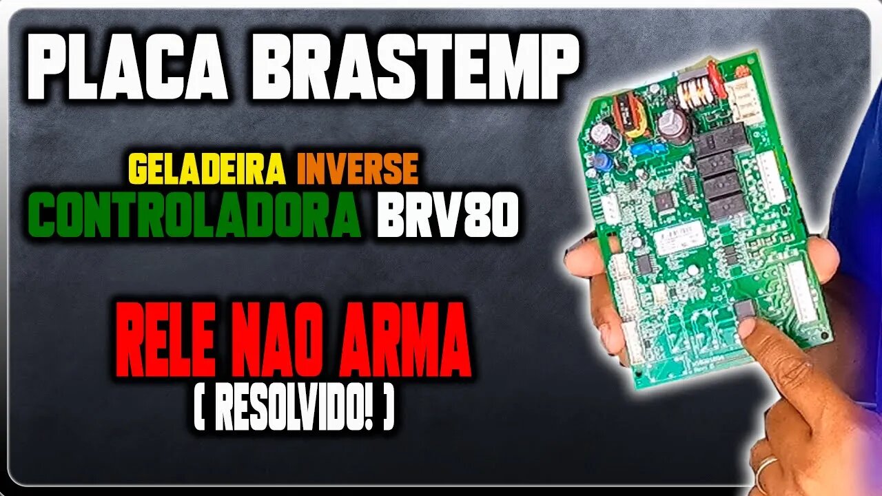 Placa Brastemp de geladeira inverse modelo Brv80