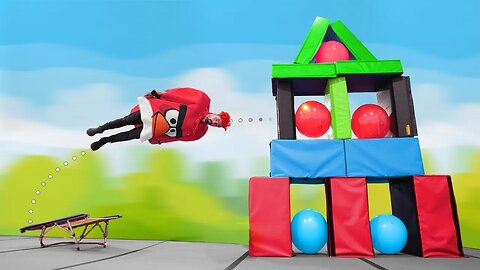 Angry Birds In Real Life - WITH PARKOUR!!!.