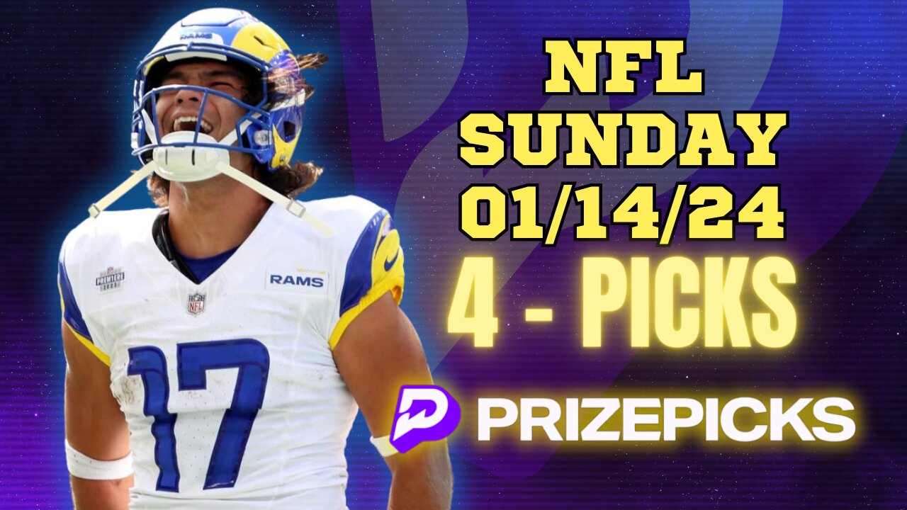 #PRIZEPICKS | BEST PICKS #NFL SUNDAY | 01/14/24 | PROP BETS | WILD CARD | #FOOTBALL | TODAY
