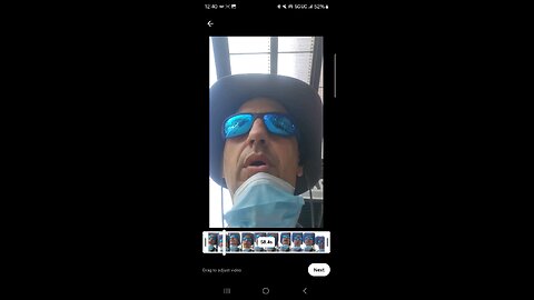 I'm unable to chose a frame for my YouTube Short.