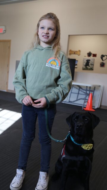 Training service dogs for kids with autism