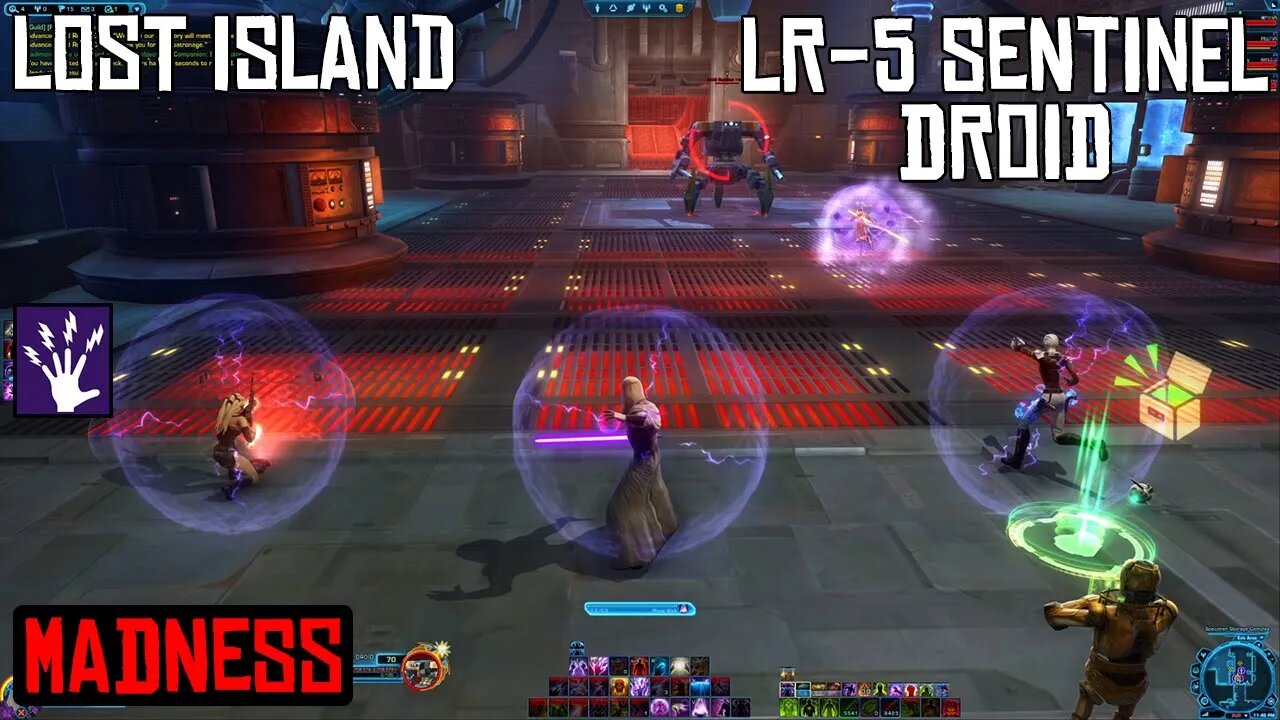 SWTOR DPS Madness Sorcerer | Master Difficulty | Lost Island - LR-5 Sentinel Droid