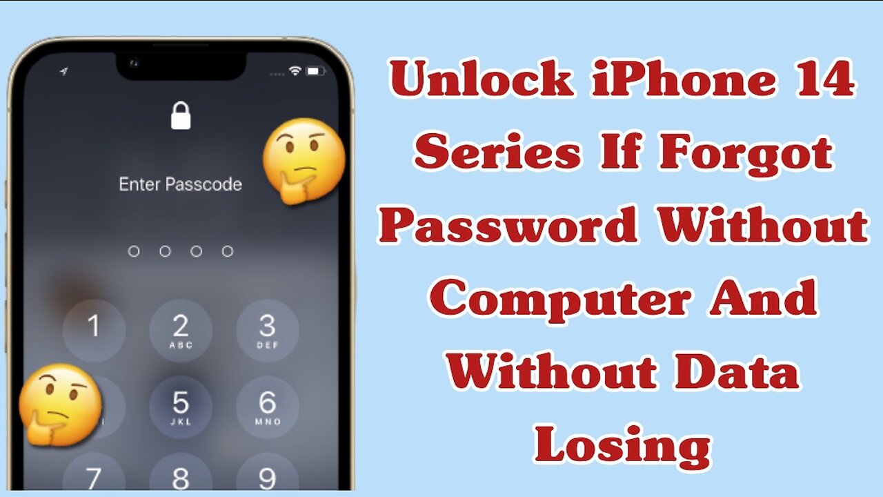 Unlock iPhone 14 Pro Max If Forgot Password Without Computer And iTunes