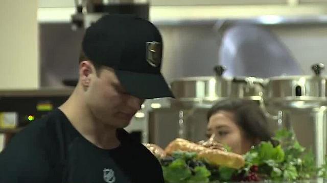 Vegas Golden Knights prospects serve meals at Catholic Charities