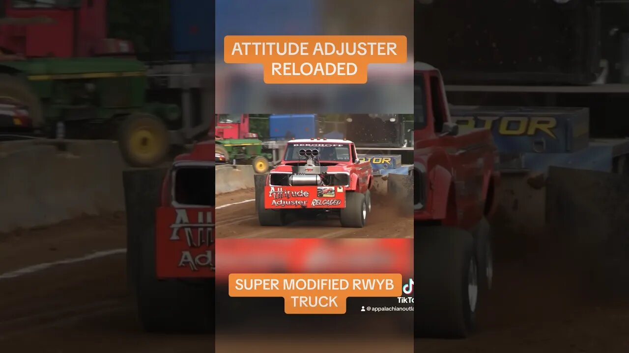 Attitude Adjuster Reloaded! #truck #trucks #truckpulls #truckpulling #automobile #bigblock