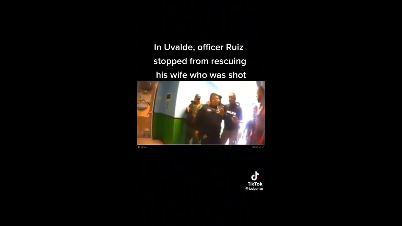 Uvalde, Officer prevented from rescuing his wife