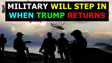 TRUMP SIGNALS MILITARY WILL STEP IN WHEN HE RETURNS