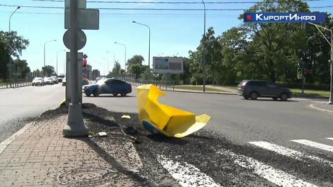 ДТП с пострадавшим произошло на перекрёстке улицы Мосина с Приморским ш. в Сестрорецке