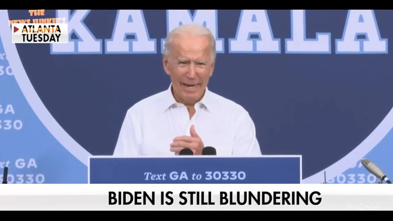 Blundering Biden.