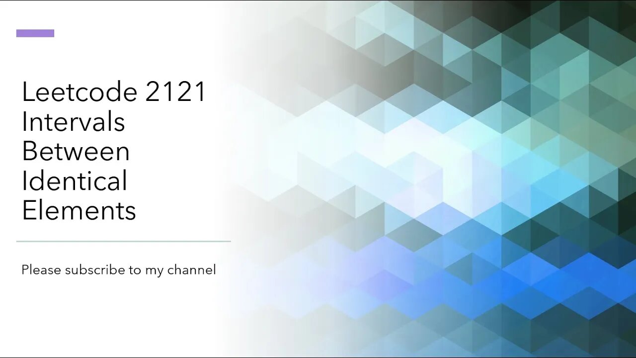 Leetcode 2121 Intervals Between Identical Elements