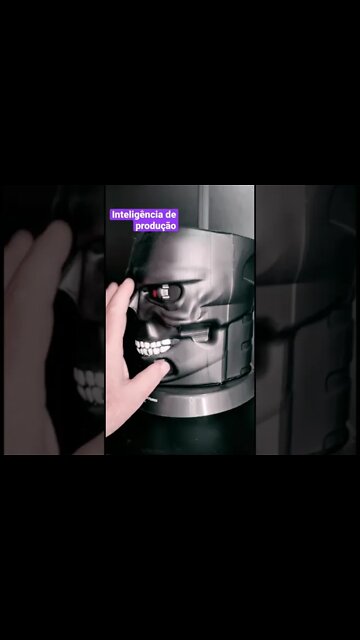 Balde de pipoca do Exterminador do Futuro #inteligenciadeproducao