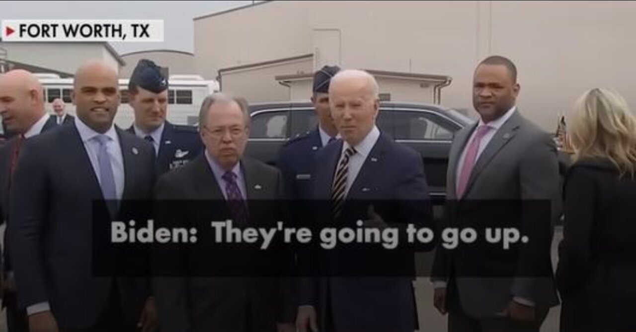 Biden's response to rising GAS PRICES - "they're going to go up!"