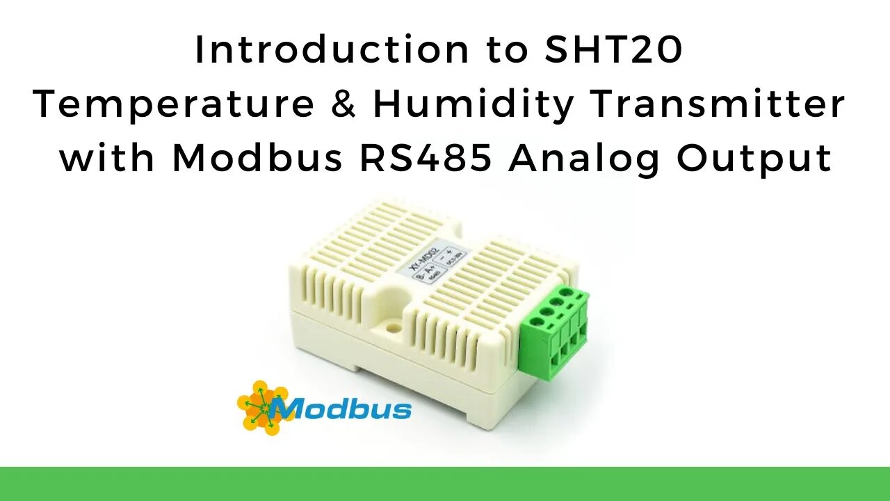 Introduction to SHT20 Temperature & Humidity Transmitter with Modbus RS485 Analog Output | XY-MD02 |