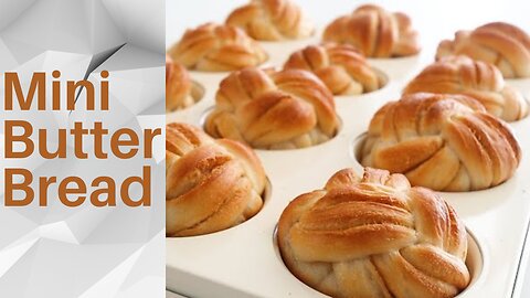 Mini Butter Bread (Taste of Braided Hotel Bread, Easy Danish Bread)