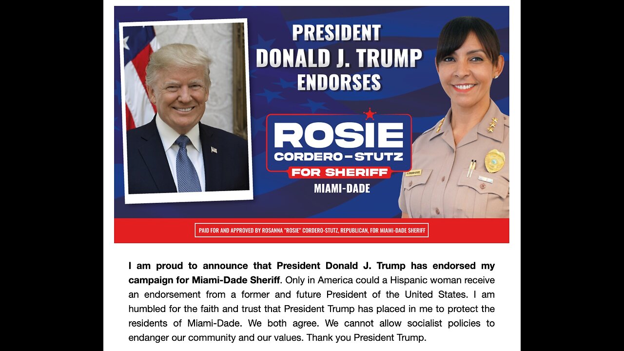 (Episode XV) Rosie Cordero-Stutz: Miami-Dade County Sheriff Candidate