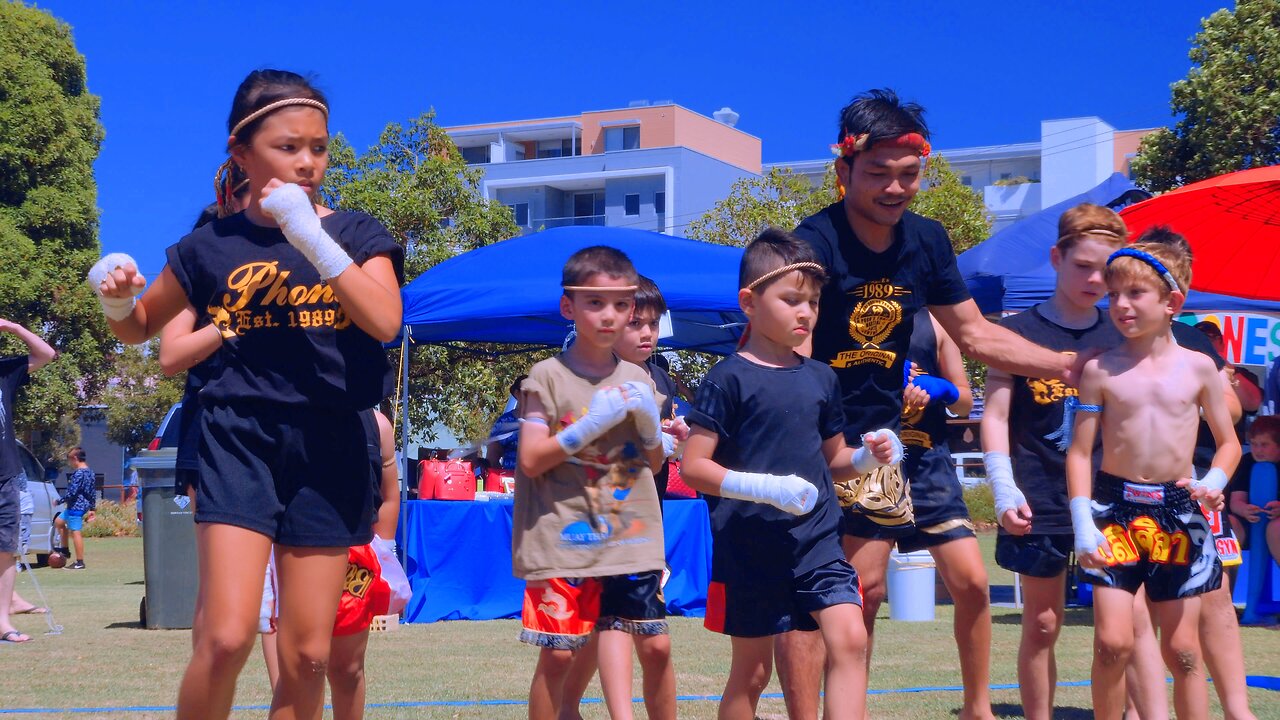 Ram Muay Dance in Park Phons Muay Thai Centre Perth Western Australia