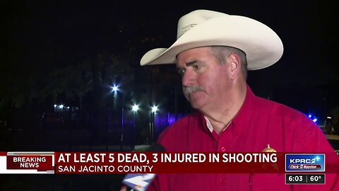 5 dead after shooting, 8-year-old among victims in San Jacinto County