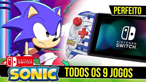 Todos os 9 Jogos do Sonic no Nintendo Switch #shorts