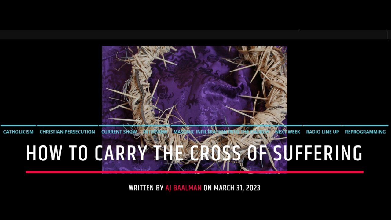 How To Carry The Cross Of Suffering