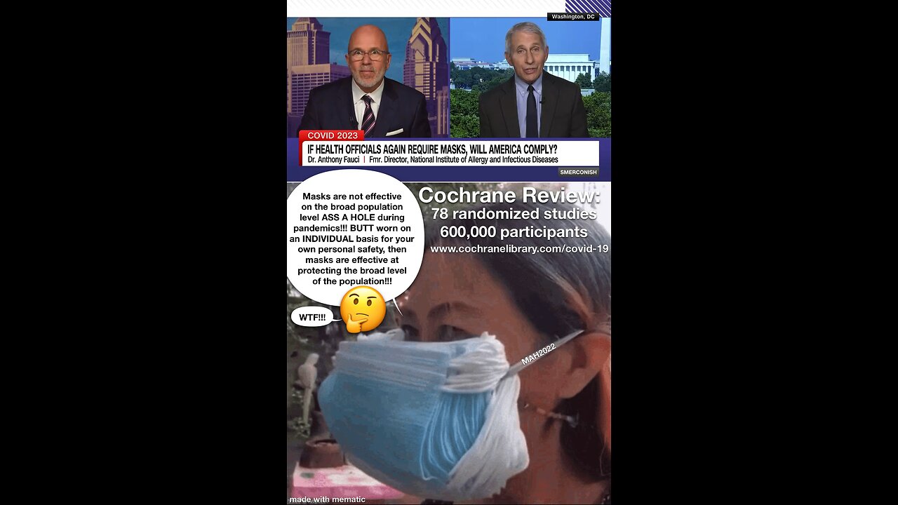 Outa desperation Fauci spins it like a record baby!!!