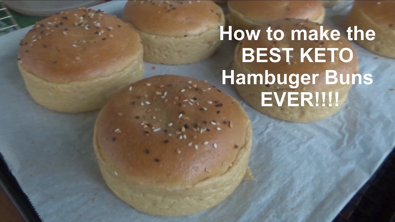 How to make the best KETO hamburger buns ever!