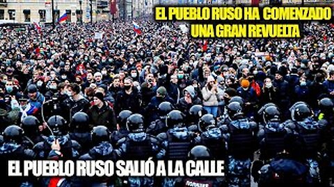 El Final del Camino Para Putin: ¡Miles de rusos Han Comenzado un Gran Motín en las Calles de Rusia!