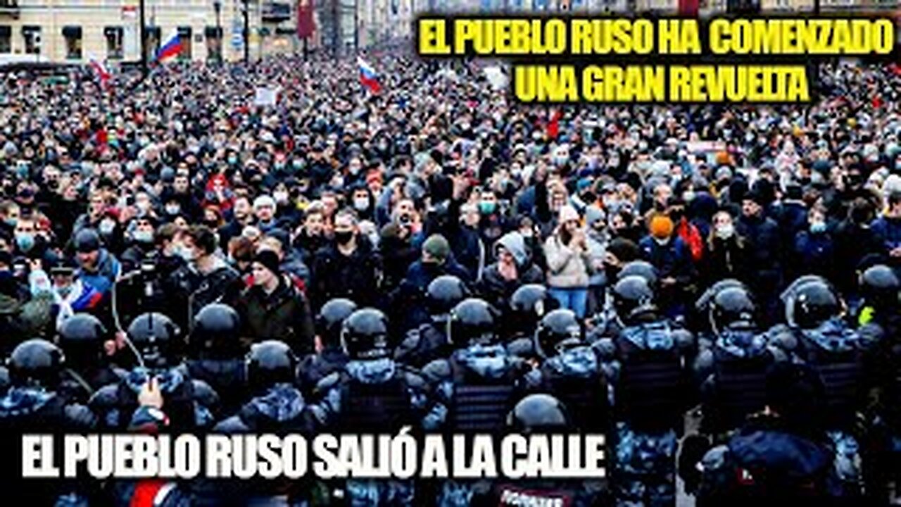 El Final del Camino Para Putin: ¡Miles de rusos Han Comenzado un Gran Motín en las Calles de Rusia!