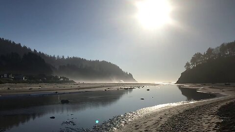 Proposal rock at Neskowin Beach