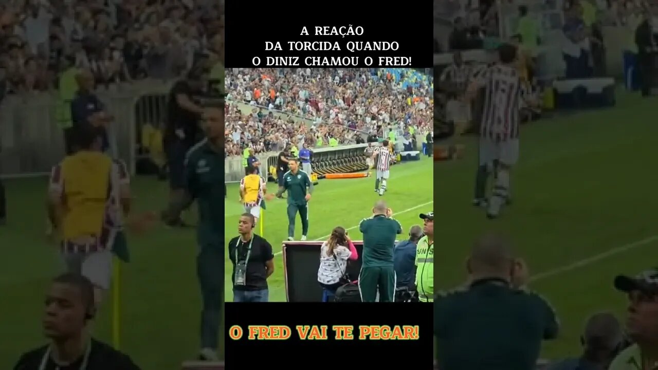 😱 A REAÇÃO DA TORCIDA DO FLUMINENSE NO MOMENTO EM QUE O DINIZ CHAMA O FRED! O FUTEBOL É MARAVILHOSO!