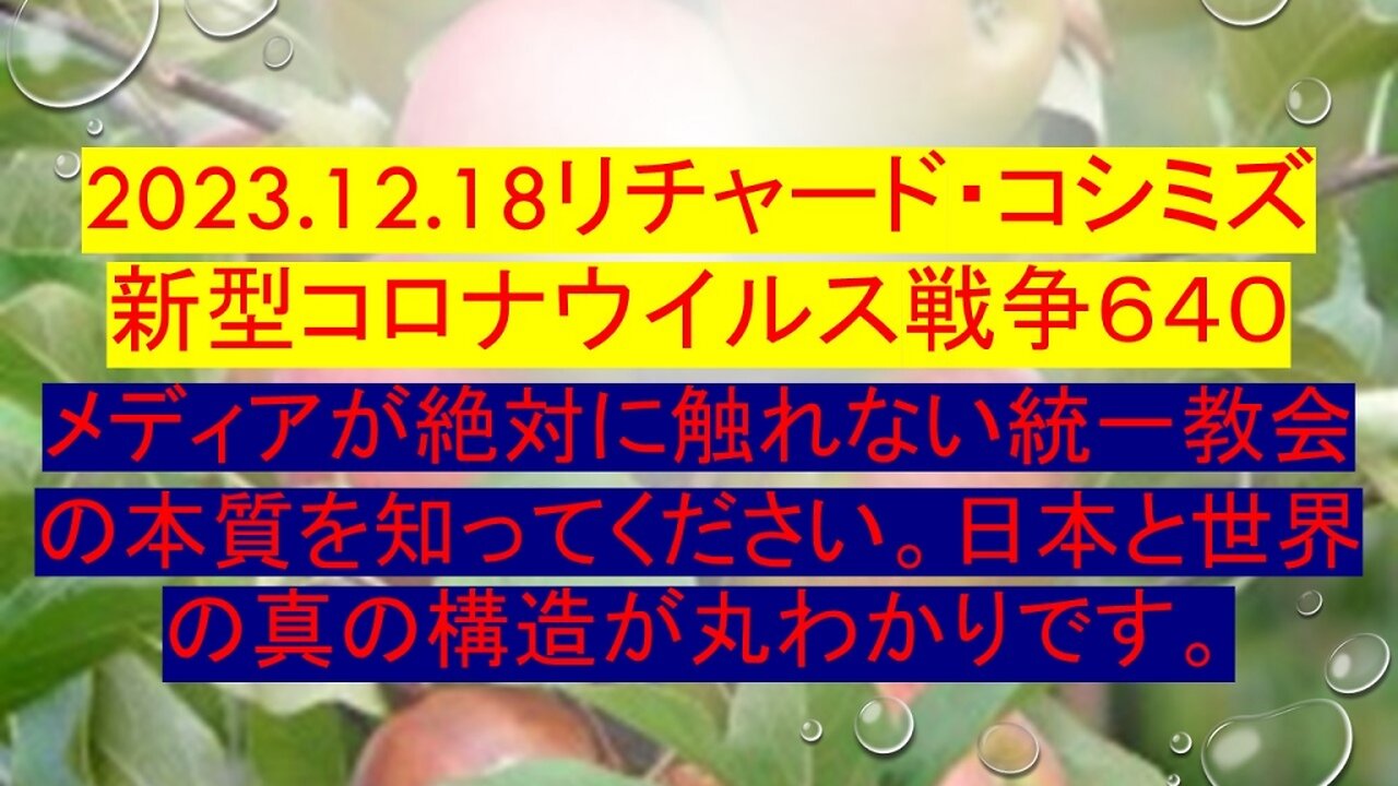 2023.12.18 リチャード・コシミズ新型コロナウイルス戦争６４０