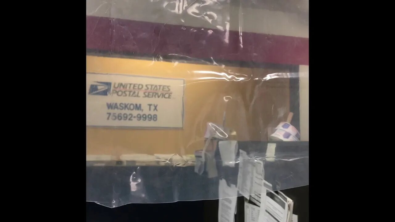 The post office hard at work