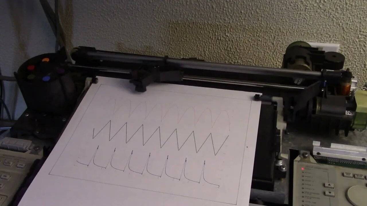 HP 7090A Measurement Plotter Test Plot